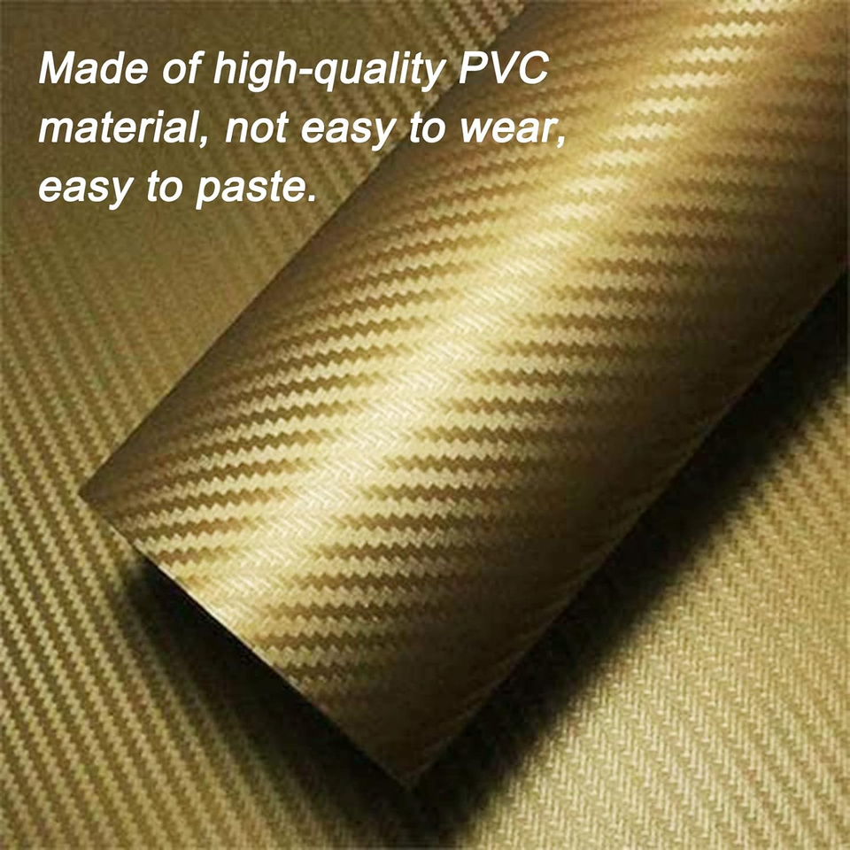 ZYNQACC 3D Carbon Fiber Vinyl Wrap Adhesive Sheet Roll Vinyl Sticker