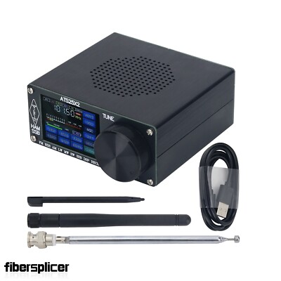 ATS25X2 Radio Receiver FM RDS AM LW MW SW SSB DSP+WIFI Antenna 2.4'' Color Touch
