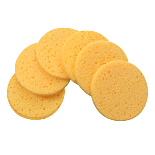  Cleansing Sponge Facial Cleaning Bamboo Cotton Rounds Sponges Makeup - Picture 1 of 10