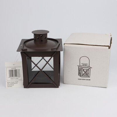 Boltze Metal Farol Lantern Tea Light Lantern Rustic Look 10x10x12cm 1 Piece
