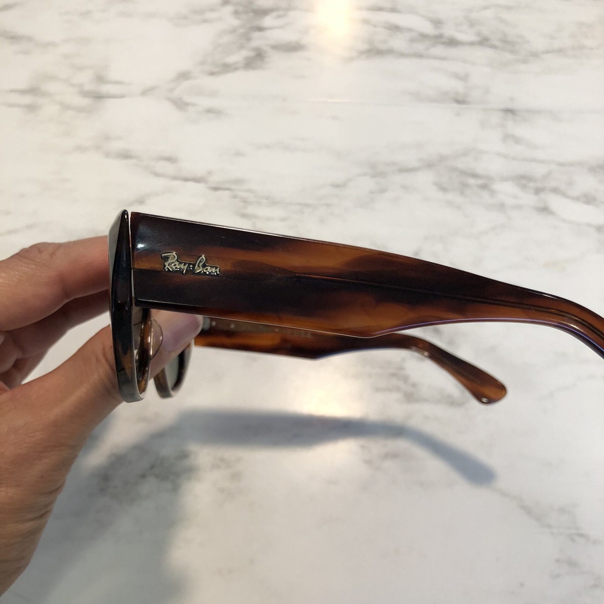 B&L Ray-Ban W0586 DEKKO Mock Tortoise, Vintage Collector\'s Sunglasses Nr Vintage B&l Ray Ban W0586 Thick Mock Tortoise G15 UV  main image 3