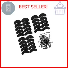 Heel Plates 30 PCS Rubber Shoes Heel Taps Tips Repair Pad Replacement for Boots 
