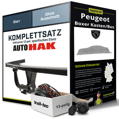 Anhängerkupplung starr für PEUGEOT Boxer Kasten/Bus +ESatz NEU AHK