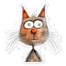 Funny Cats Sticker Decal