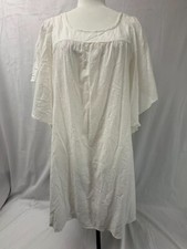 Old Navy Summer Dress Women's Size Medium White Midi Boho Flutter Sleeve