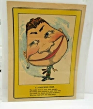 "A Simpering Miss" Poster or Page with a Poem