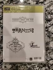 Stampin' Up, "VINTAGE VERSES" Stamp Set. thanks just because