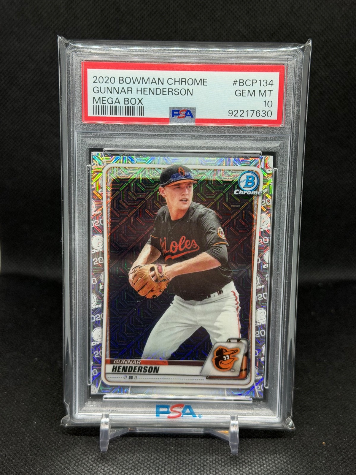 2020 Bowman Chrome Gunnar Henderson Prospects MEGA BOX RC BCP134 PSA 10 GEM MINT view 3