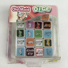 Old Maid Dice Game Family Fun Teaches Picture Matching Taking Turns 2012 Ideal
