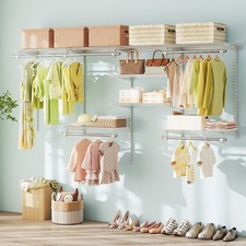 Wall Mounted Wire Organizer Closet Storage System