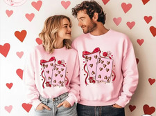 Playing Cards Valentine Sweatshirt - Queen Of Hearts Pullover - Preppy Aesthetic