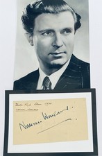 Norman Wooland English Actor, 1905 - 1989, Original 10 x 8 Signature Piece