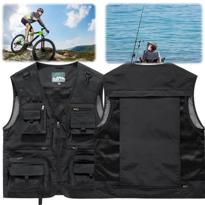 New Men's Fishing Vest Outdoor Multi-functional Quick-dry Breathable Jacket