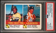 1984 Topps Tifany #131 Wade Boggs Auto PSA/DNA 8 Autograde 9