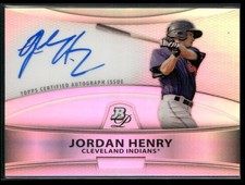 2010 Bowman Platinum #BPA-JH Jordan Henry Prospect Autographs Refractors