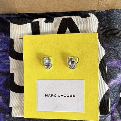 Marc Jacobs Gold Plated Chain Link Stud Earrings, Butterfly Back