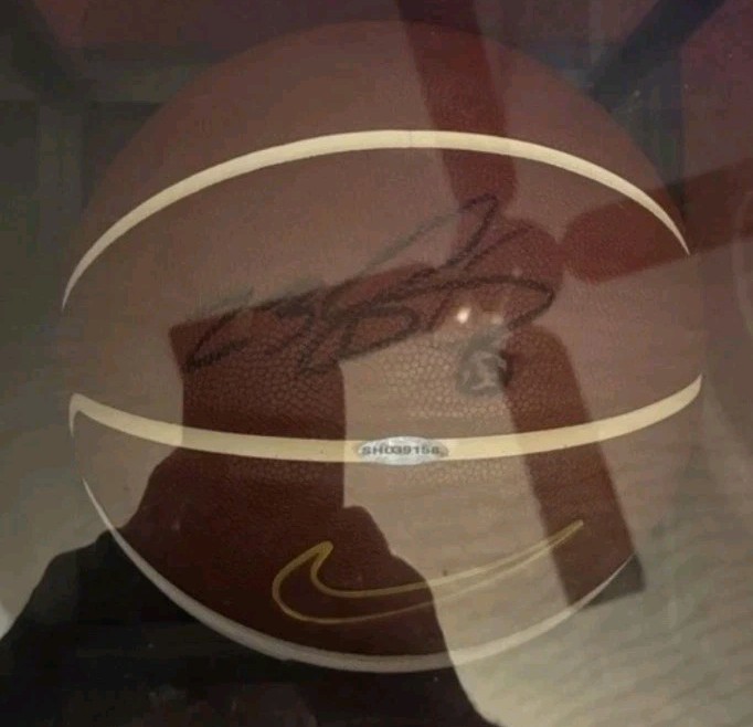 LeBron James Autographed Signed Cleveland Cavaliers LBJ Basketball JSA LETTER OF AUTHENTICITY & UD 