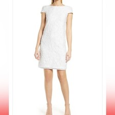NWT Donna Ricco metallic jacquard sheath dress, Woman's Size 2