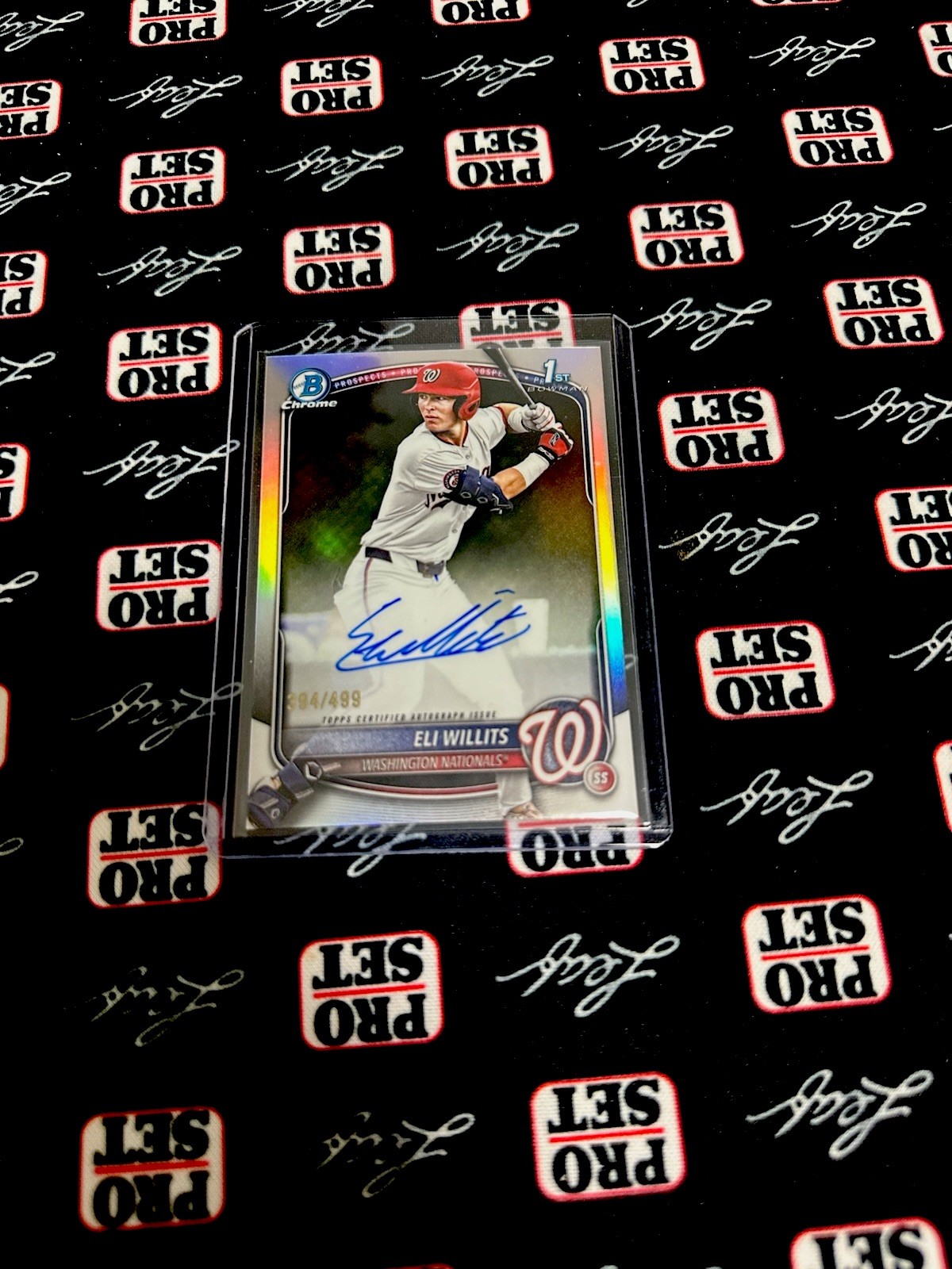 2025 Bowman Draft Eli Willits Refractor 1st Chrome Auto /499