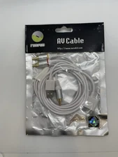 AV Composite Video to TV RCA Cable Adapter for iPad 1 2 3 iPhone 3G 4/4S iPod