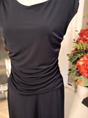 En Focus Womens Navy Blue Sleeveless Stretch Bodycon Dress Size 8P - Picture 2 of 7