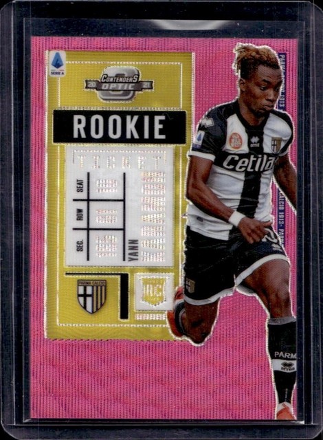 2020-21 Chronicles Yann Karamoh Contenders Rookie Ticket Pink Wave FOTL #/19