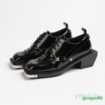Men's Modern Fashion Personalized Punk Dress Formal Derby Leather Shoes Studded