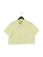 Adidas Women's Top UK 18 Yellow Cotton New with tags