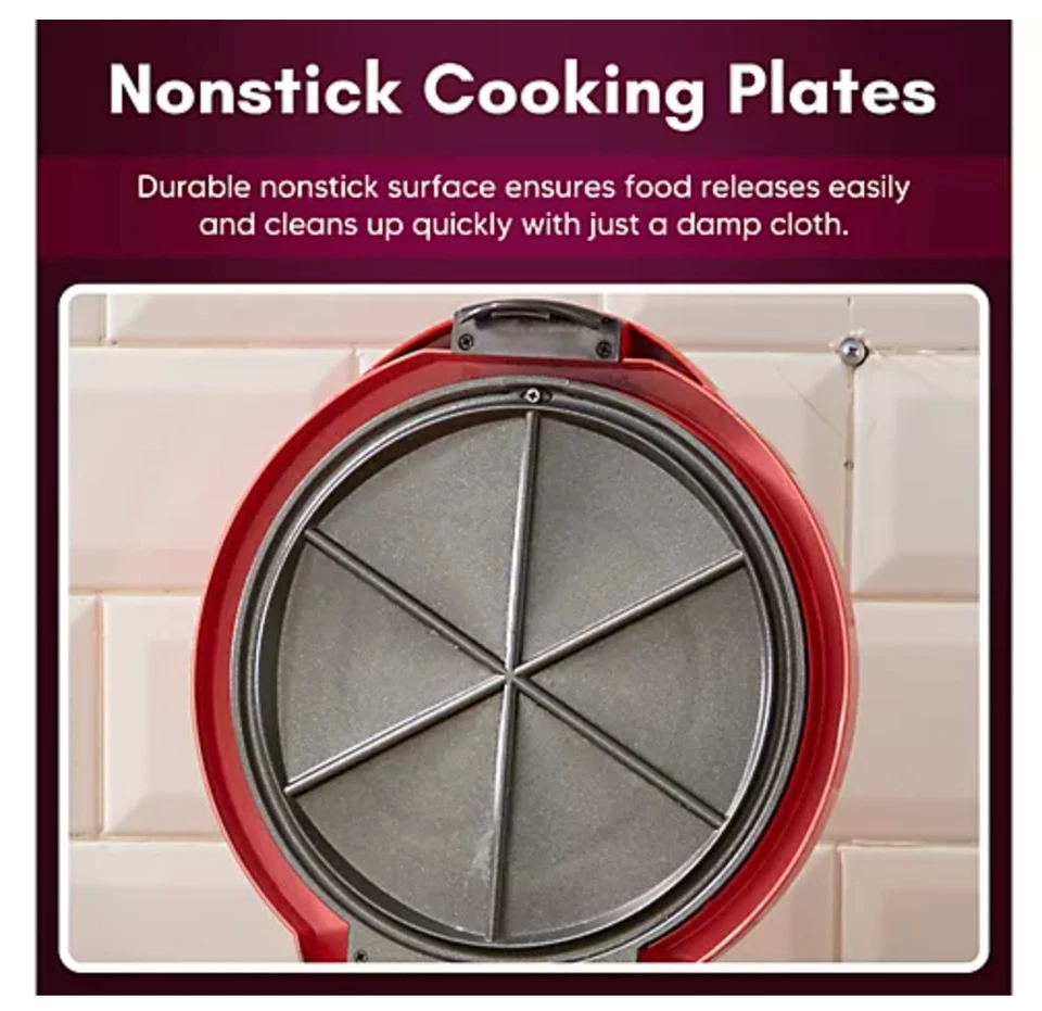 Elite Cuisine 11 дюймов Quesadilla Maker, 2-позиционная защелка с замком - Изображение 2 из 4