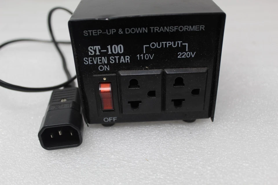 Seven Star ST100 100 Watt 110 220 Volt Voltage Converter 110v 220v Transformer - Image 3 of 4