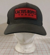 Cactus Ropes Texas Trucker Cap Hat Gray Size L/XL FlexFit Embroidered Mesh