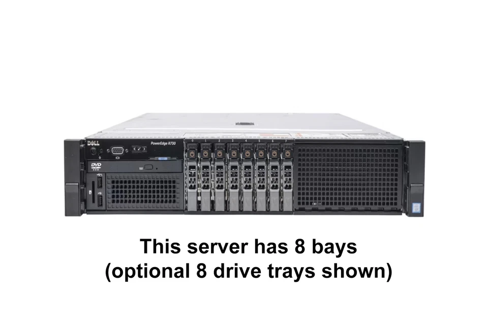 Сервер Dell PowerEdge R730 2x E5-2630 V4 = 20 ядер H730P 32 ГБ RAM 8x лотков - Изображение 3 из 4