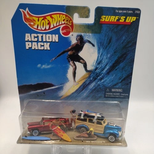 Vintage 1998 Hot Wheels Surfs Up Action Pack Fast Shipping