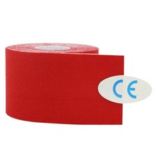 (red)Athletic Tape Sports Tape Cotton Waterproof Painief 5cm X 5m For BS 1.20 per metre