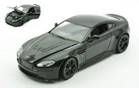 Welly 1:24 Statisches Modellauto Diecast Aston Martin Vantage Schwarz Masssta...