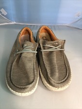 Hey Dude Wally Shoes Youth 6 Ladies 7 EU 38 Slip On Sox Sahara Tan with Orange