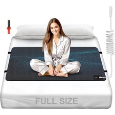 27"x 60" Grounding Mat for Bed, Carbon Fibre PU Mattress for Improved Sleep