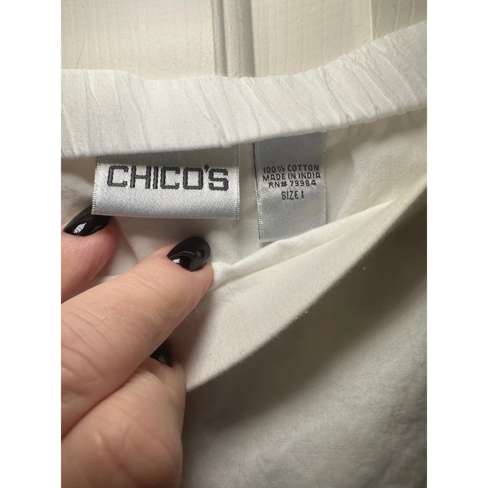 Falda Midi Chicos Blanca Algodón Encaje Recortada Talla 1 Boho Pradera Informal Foto 2 de 4