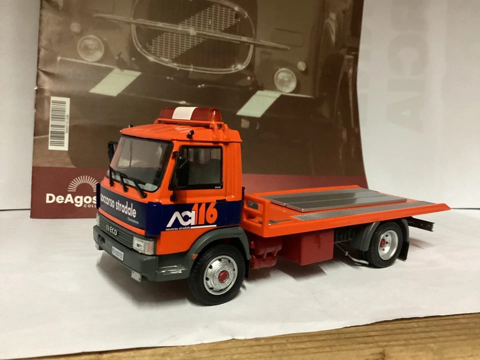 Camion d’epoca IVECO 79.12  1987 ACI SOCCORSO STRADALE 1/43 diecast  DE AGOSTINI - Immagine 2 di 4