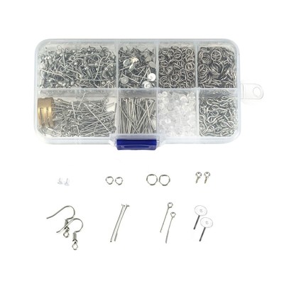 Ohrringherstellung Kit Zum Selbermachen Handarbeit Offen Biegeringe Ohrring Zubehör Kit für Ohrring