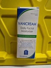VANICREAM Daily Facial Moisturizer Hyaluronic Acid and Ceramides Skin 3 Fl Oz