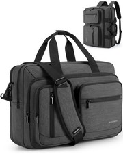 BAGSMART 3 In 1 Laptop Bag for Men, Computer Briefcase 17.3 Medium, Black