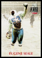 Eugene Seale, 1992 Pro Set Power, #153, Houston Oilers, RC