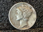 USA 1944 D  Mercury Dime. .900 Silver.