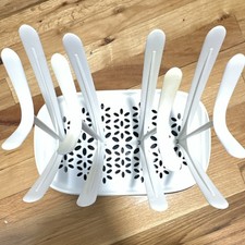 AVENT Baby Bottle Drying Rack SCF149/00 White Navy Blue Detachable Drip Tray