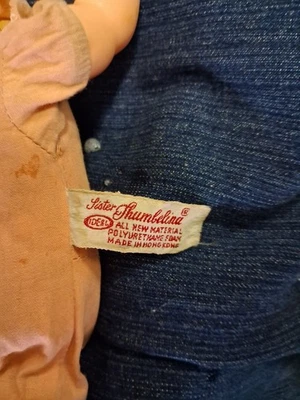 Vint Ideal Corp. Toddler Sister Thumbelina Doll w /cord