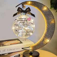 Personalized Baby Loss Memorial Moon LED Lamp Angel Baby Grief Gift Night Lights
