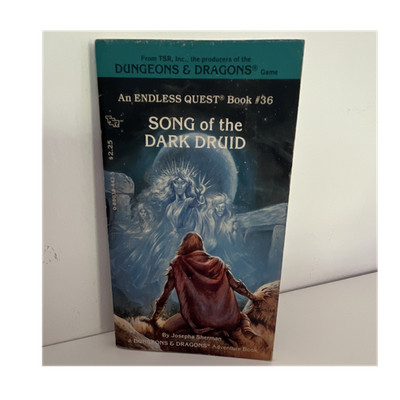 Song of the Dark Druid Endless Quest Book #36 Dungeons & Dragons 1987 8536 TSR