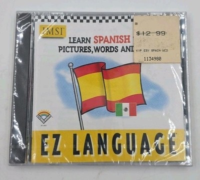 EZ LANGUAGE: Learn To Speak Spanish Using Pictures, Words And Sound - New Sealed