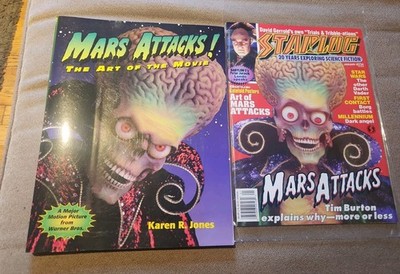 Mars Attacks: The Art of the Movie - By Karen R. Jones Starlog Magazine Vintage